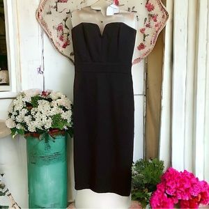 NWT Little Black Strapless Dress Size 3